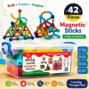 Zayan Magnetic Sticks (42 Pcs 3D Creative Building Blocks Toy Set)